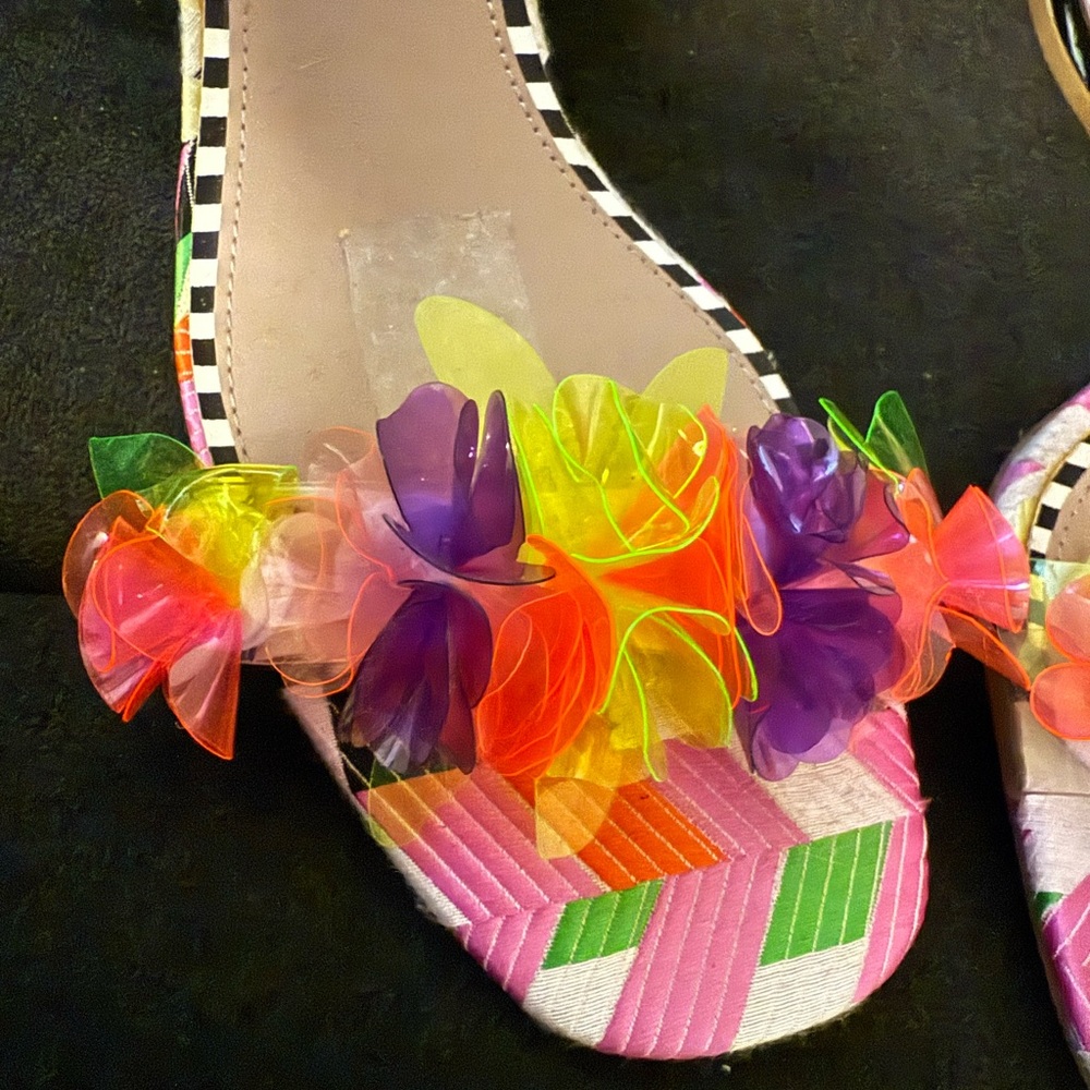 Women’s Multicolor Floral Accent Slide Sandal - Picture 7 of 11